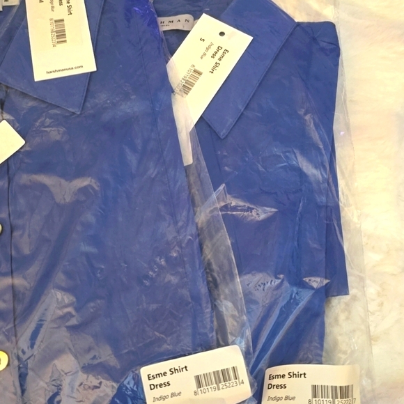 NWT! Harshman Los Angeles, Esme Shirt Dress, Indigo Blue, Multiple Sizes -$304 - Picture 5 of 5